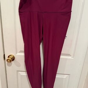 Old Navy Women's Burgundy High-Waist Active Leggings